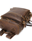 Retro Crazy Horse Leather Men's Large Capacity 16-inch Computer Bag