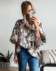 All-match Floral Print Shirt For Women