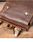 Personality Cowhide School Bag Leather Retro Men