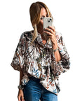 All-match Floral Print Shirt For Women