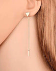 ALong Earrings Female Tassel Earrings Triangle Earrings Small Earrings