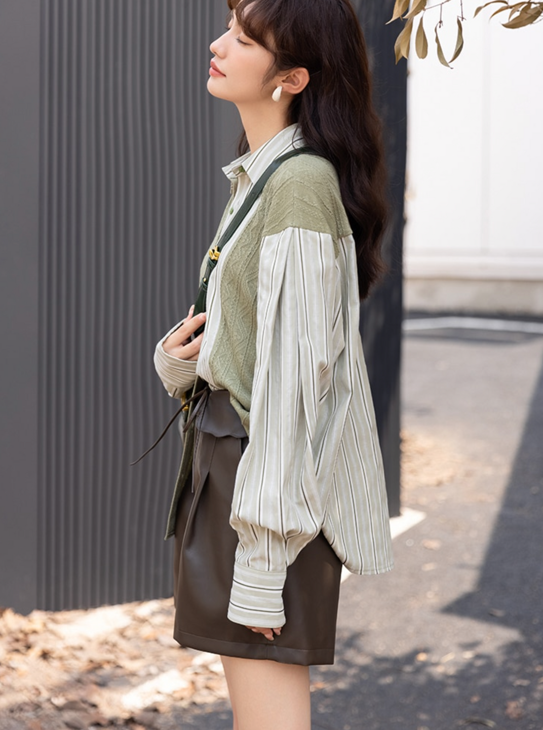 Love Matcha Green Tea Knit and Cotton Shirt