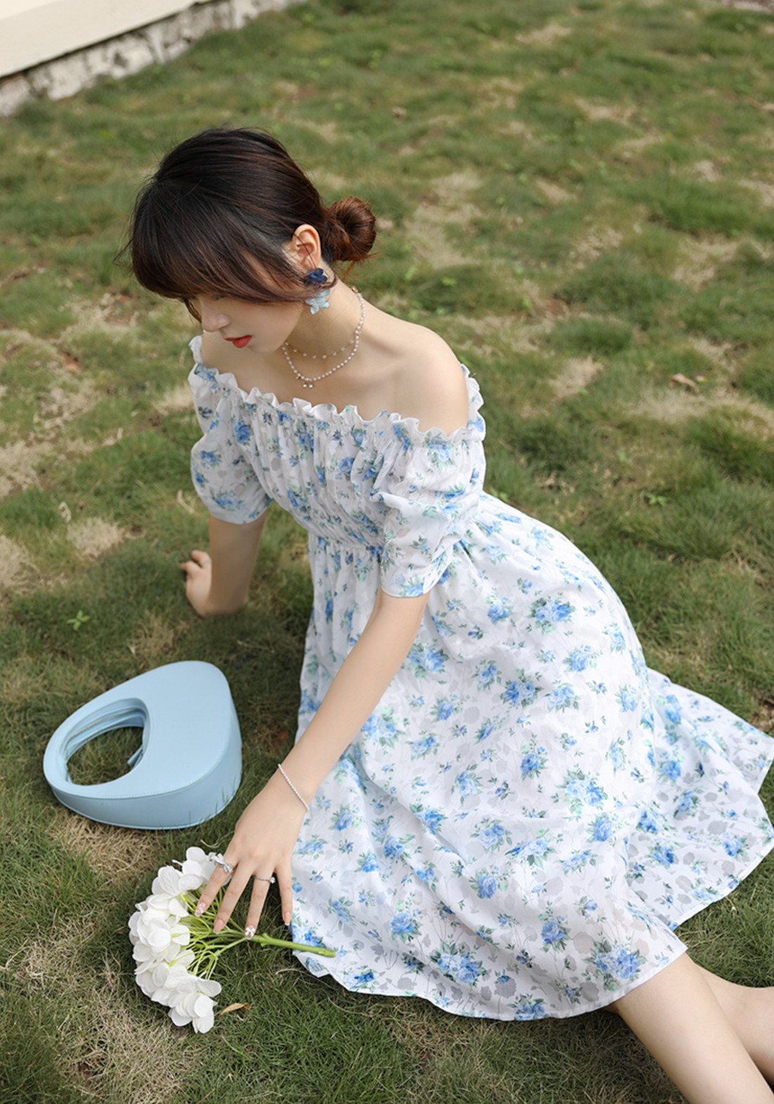 Blue Fairy Floral Dress