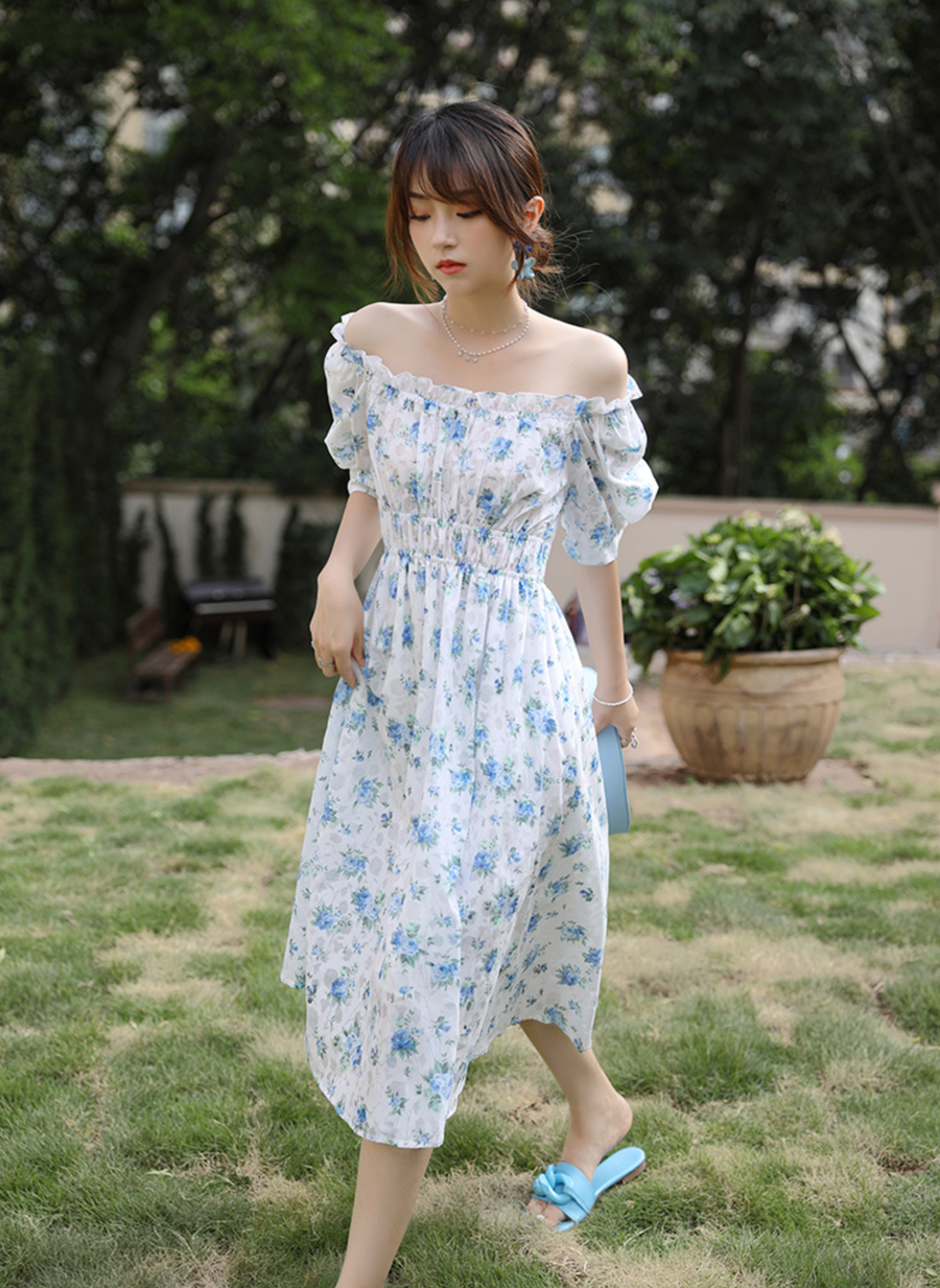 Blue Fairy Floral Dress