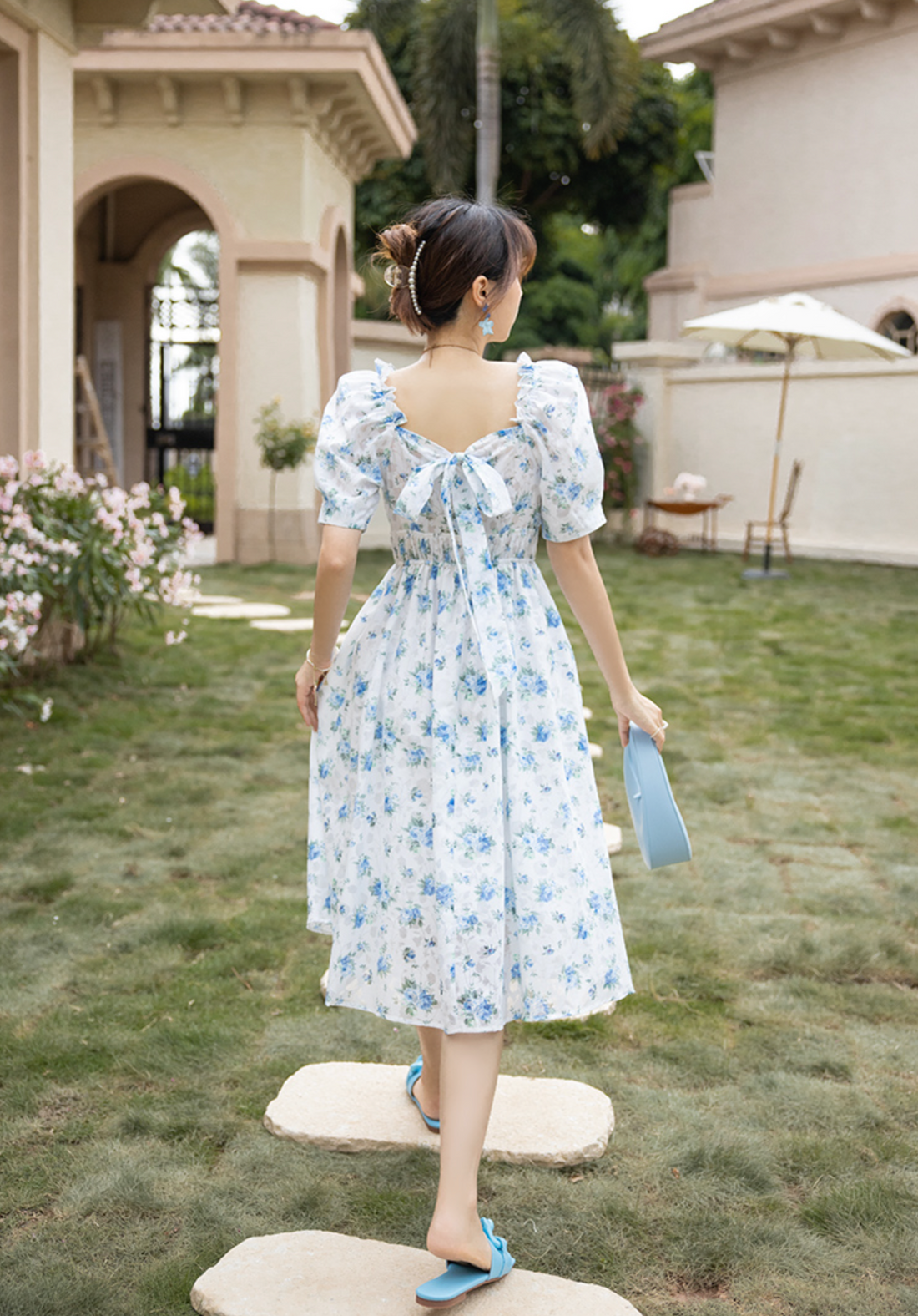 Blue Fairy Floral Dress