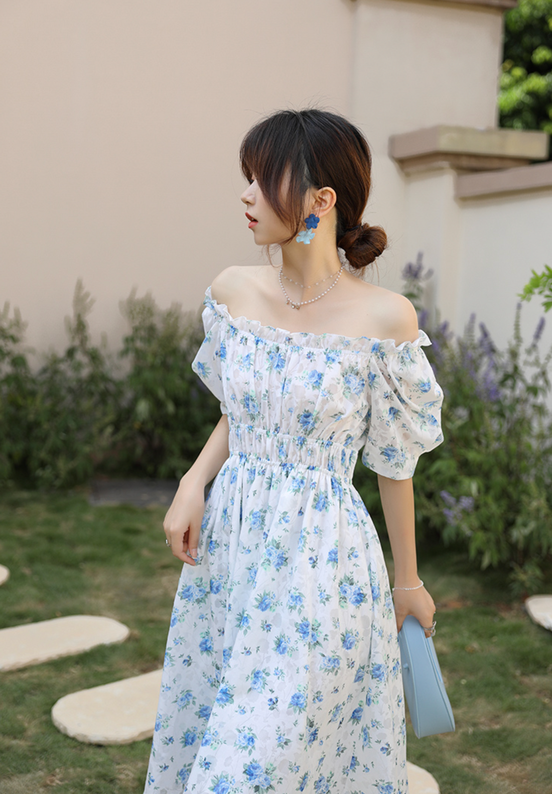 Blue Fairy Floral Dress