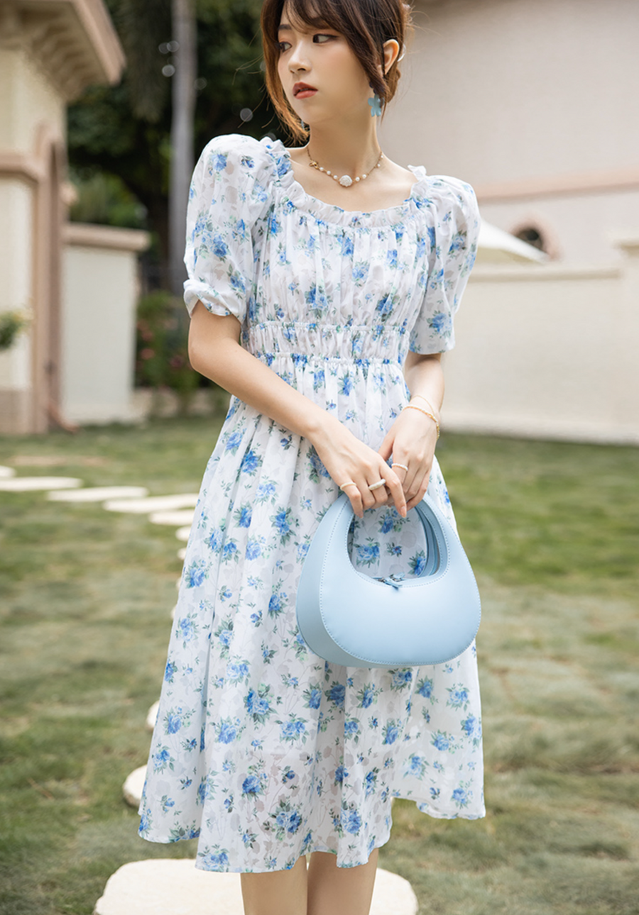 Blue Fairy Floral Dress