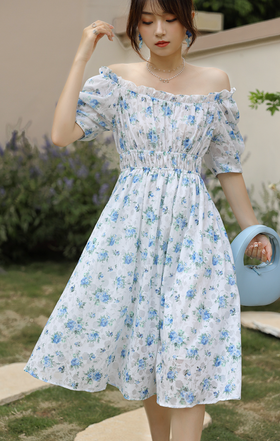 Blue Fairy Floral Dress