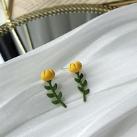 Little Flower Buds Pierced Earrings