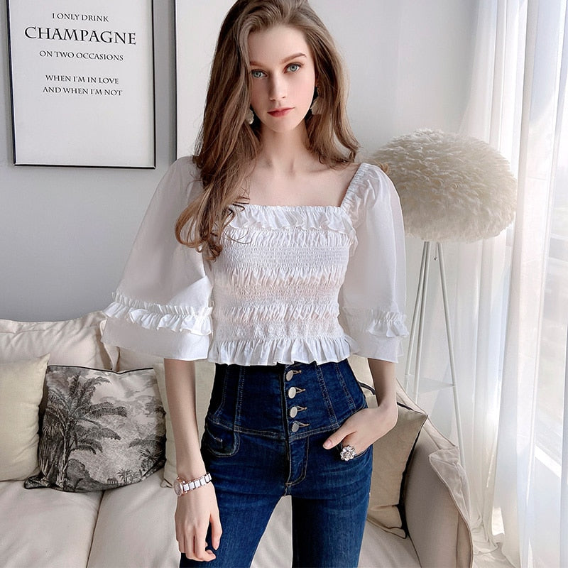 Upscale Living White Blouse