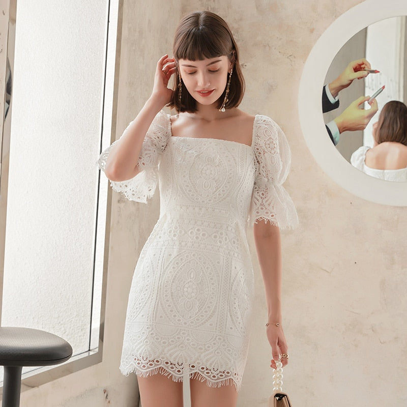 Finest Amusement Lace Dress