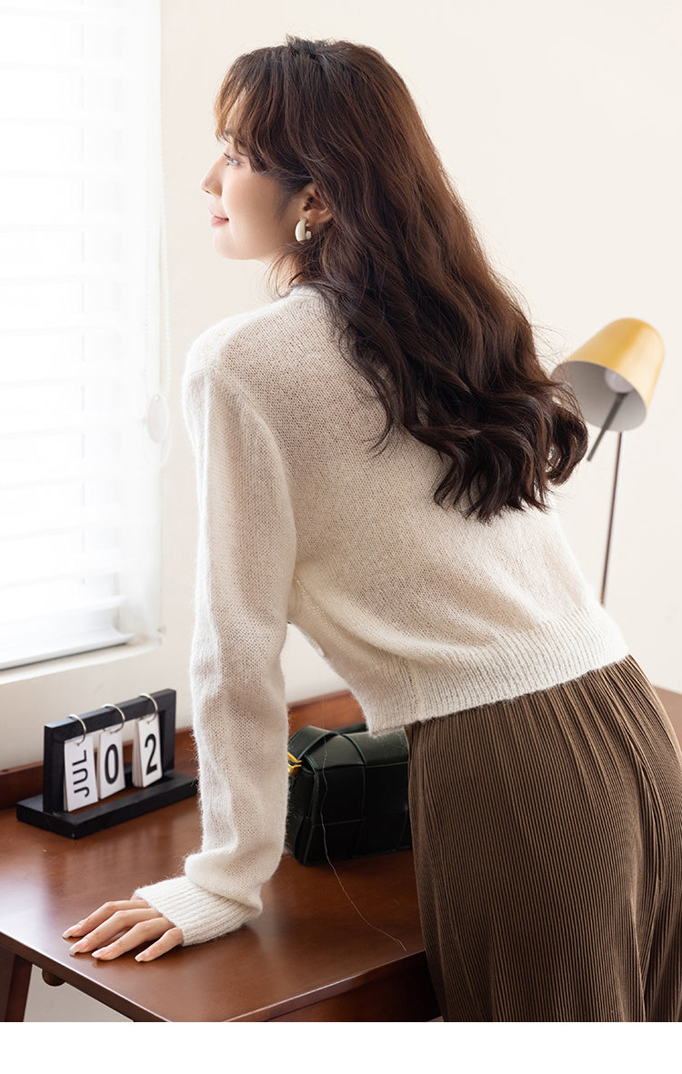 Creamy Coffee Light Sweater