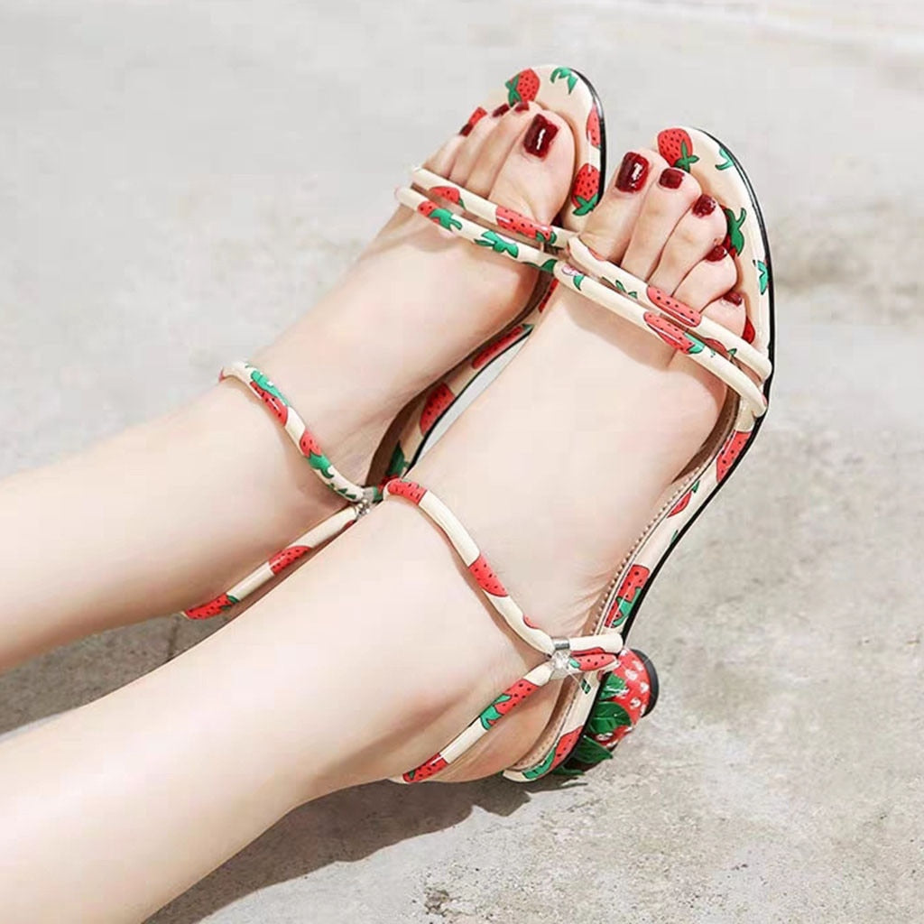 Sweet Strawberry Sandals