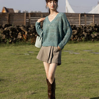 Lazy Afternoon Casual Knit Top