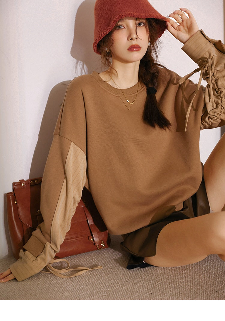 The Right Moment Khaki Sweatshirt