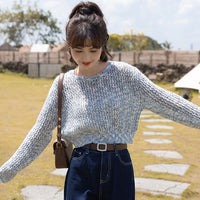 Enjoy A Relaxing Moment Crop Knit Top