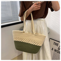 Summer Beach Woven Tote Bag