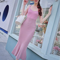 Marvelous Ladies Pink Knit Dress