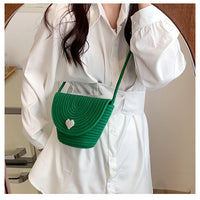 To Your Heart Woven Crossbody Bag