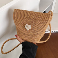 To Your Heart Woven Crossbody Bag