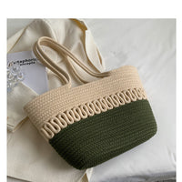 Summer Beach Woven Tote Bag