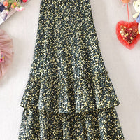 Flora's Dream Pleated Midi Skirt