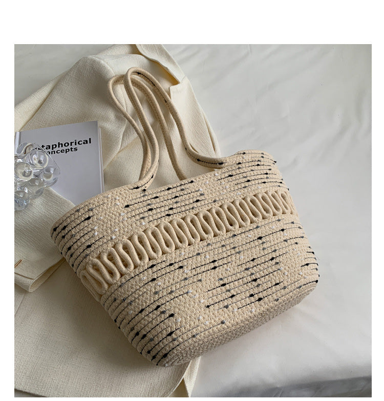 Summer Beach Woven Tote Bag