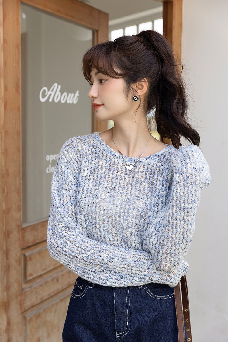 Enjoy A Relaxing Moment Crop Knit Top