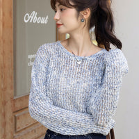 Enjoy A Relaxing Moment Crop Knit Top