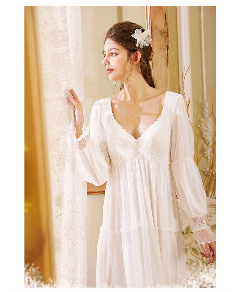 Romantic White Nightgown