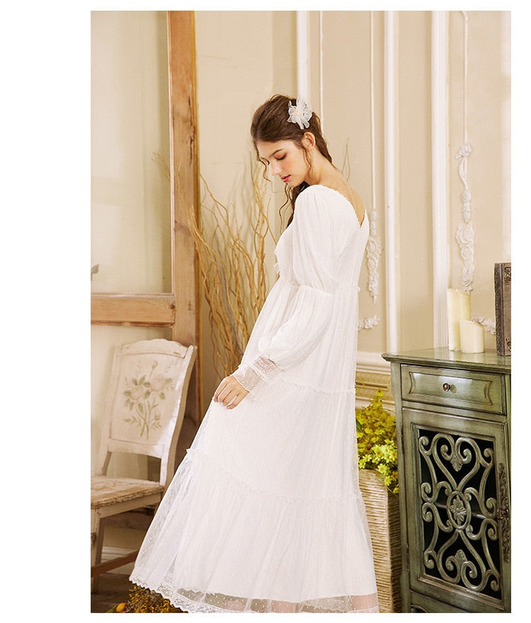 Romantic White Nightgown