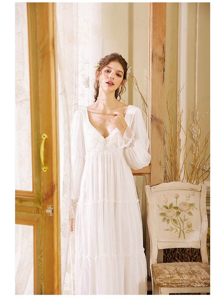 Romantic White Nightgown