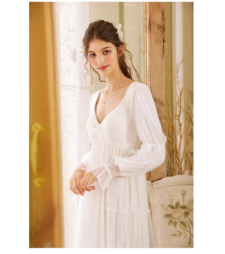 Romantic White Nightgown