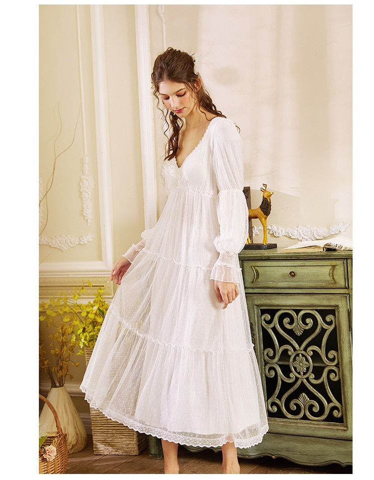 Romantic White Nightgown