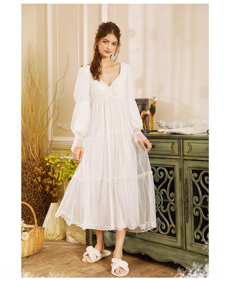 Romantic White Nightgown