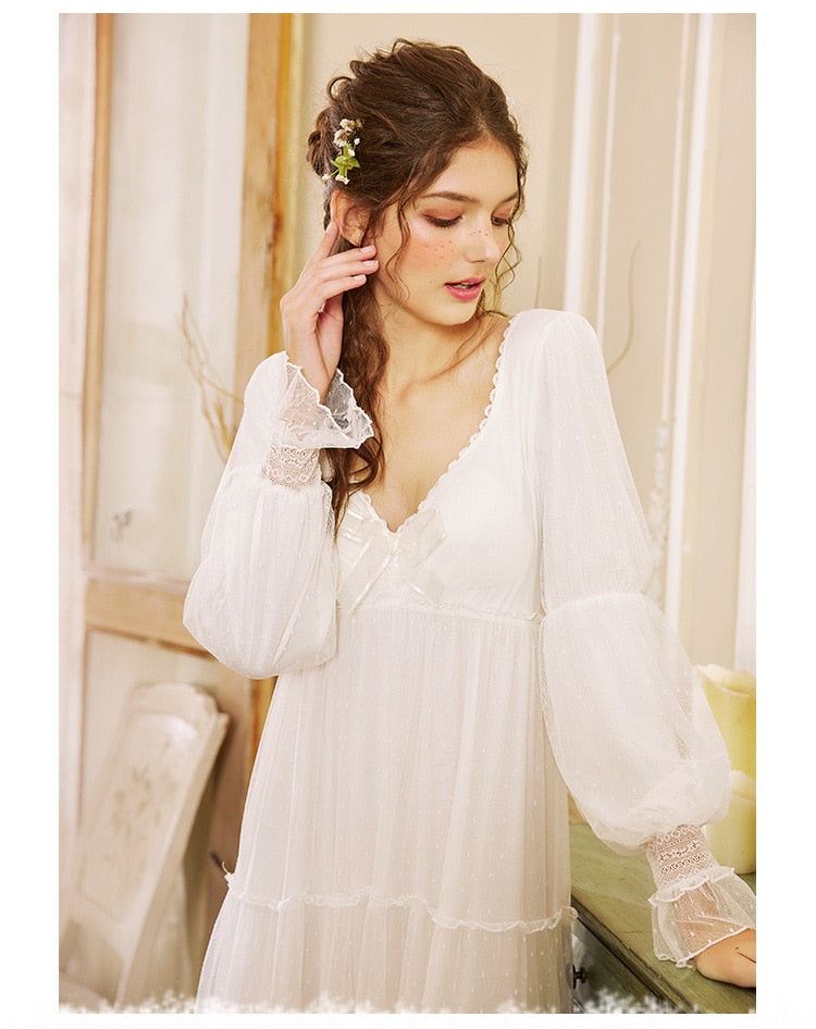 Romantic White Nightgown