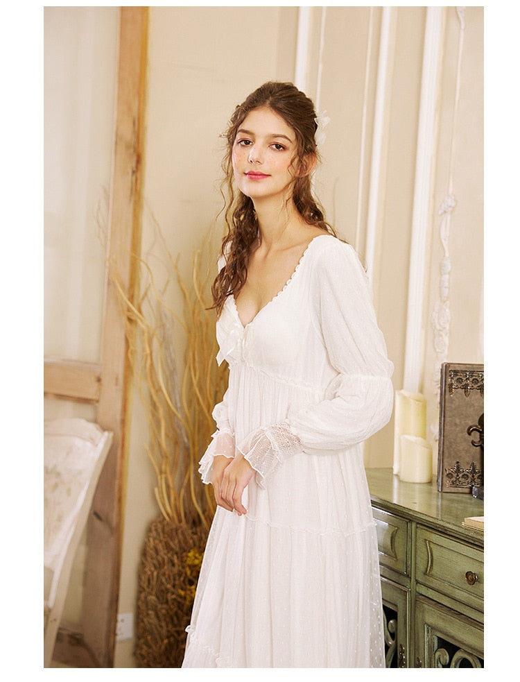 Romantic White Nightgown