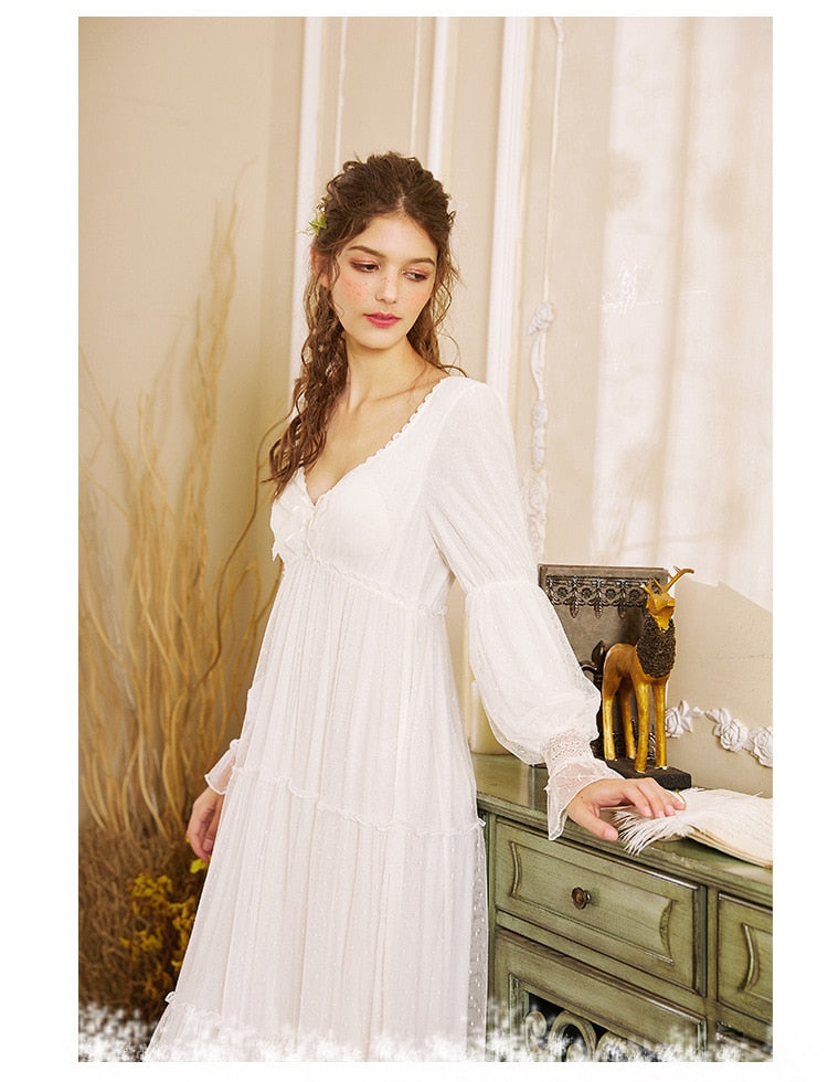 Romantic White Nightgown