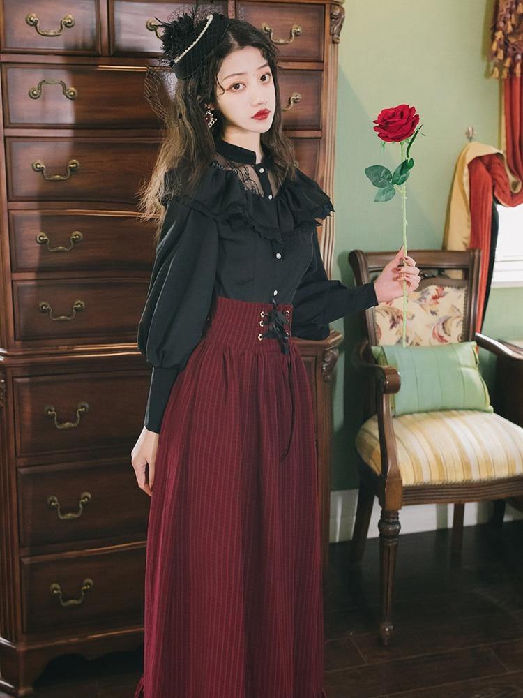 Return To The Past Blouse & Skirt - Lifestyle Pavilion