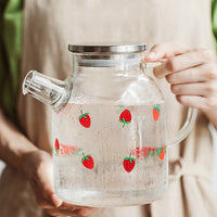 Strawberry Glass Cup and Water Pot - Lifestyle Pavilion