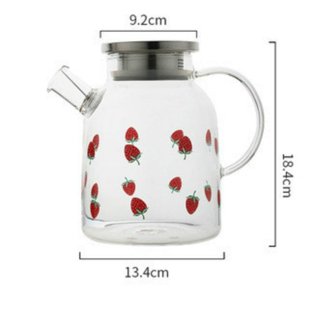 Strawberry Glass Cup and Water Pot - Lifestyle Pavilion