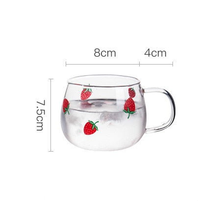 Strawberry Glass Cup and Water Pot - Lifestyle Pavilion