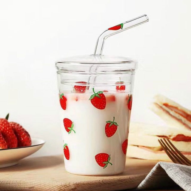 Strawberry Glass Cup and Water Pot - Lifestyle Pavilion