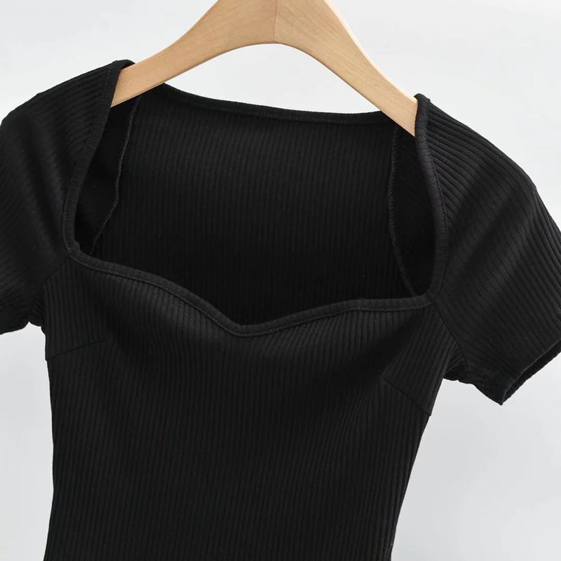 Daily Rib Crop T-shirt