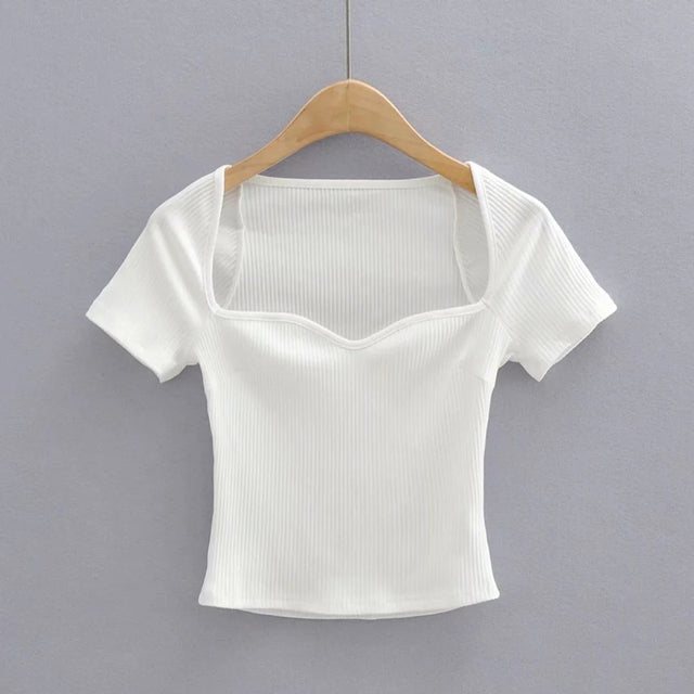 Daily Rib Crop T-shirt