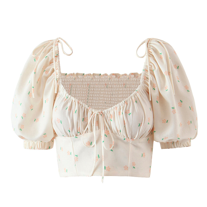 Love Letter Floral Crop Blouse