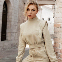 Luxe Khaki Sweatshirt Set - Lifestyle Pavilion