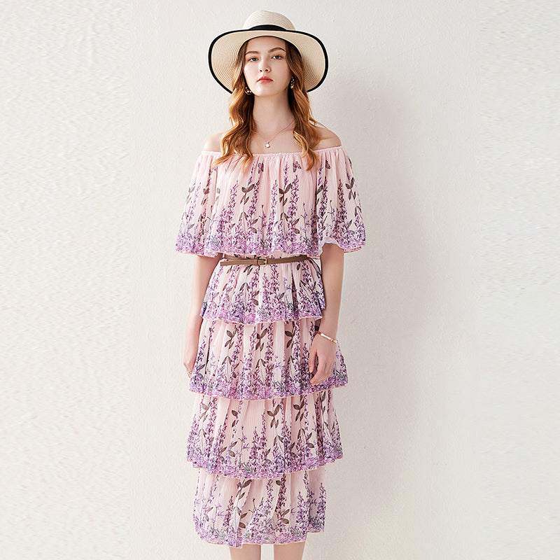 Live In Lavenders World Midi Dress