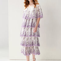 Live In Lavenders World Midi Dress