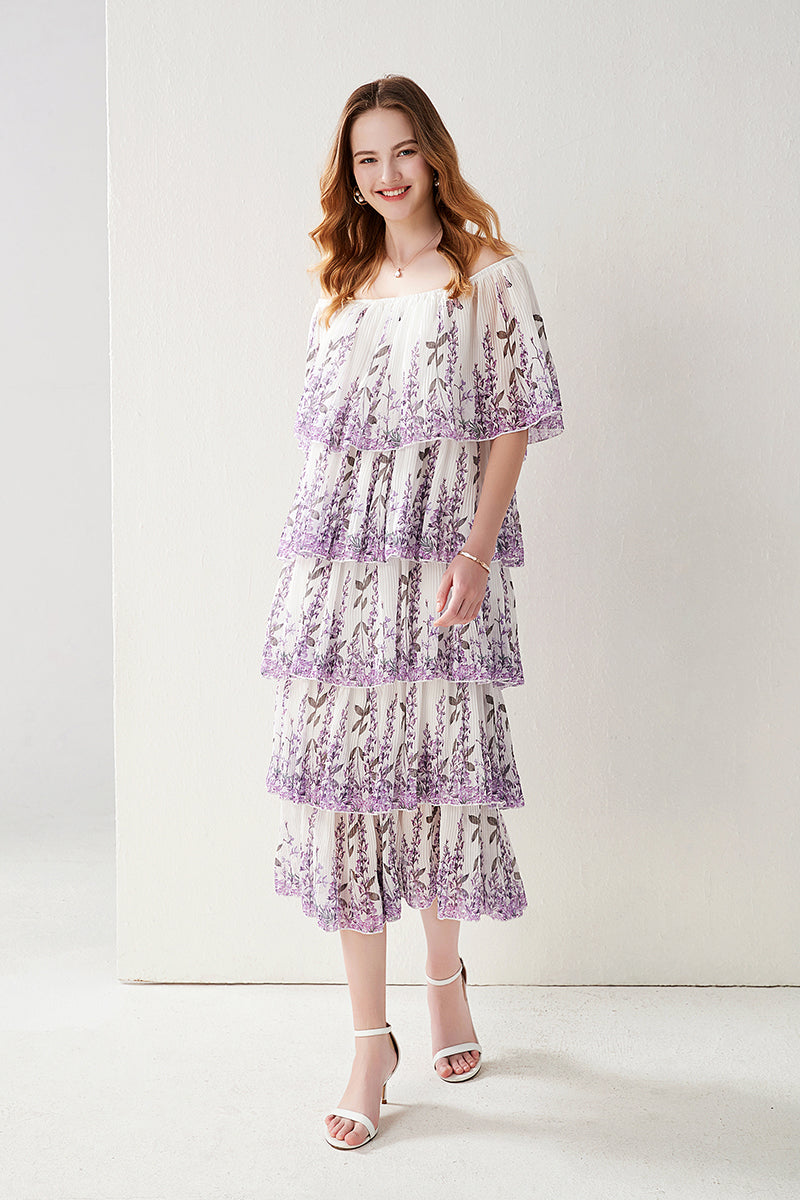 Live In Lavenders World Midi Dress